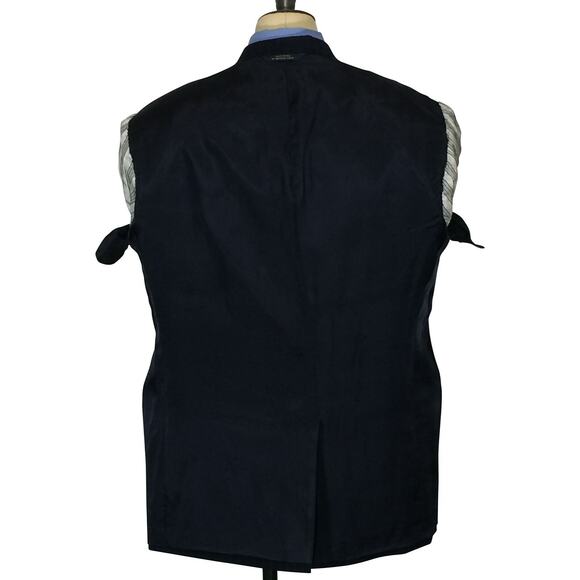 Brooks Brothers 1818 Madison Blue Striped Wool 2 Buttons Suit Jacket Mens 40R - Picture 5 of 9